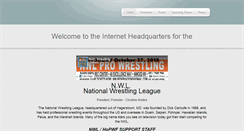 Desktop Screenshot of nwlwrestling.com