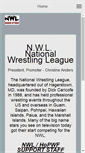 Mobile Screenshot of nwlwrestling.com